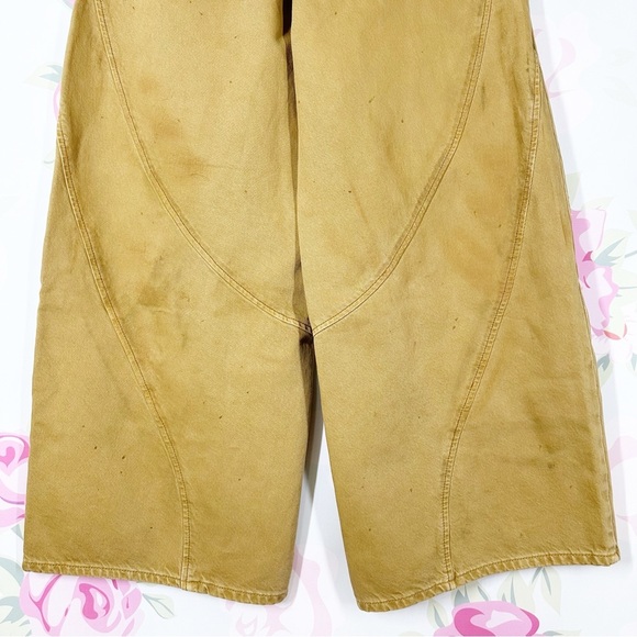 NEW Free People We The Free Chill Vibes Dropped Wide Leg Khaki Scout Jeans 26 - Picture 11 of 14